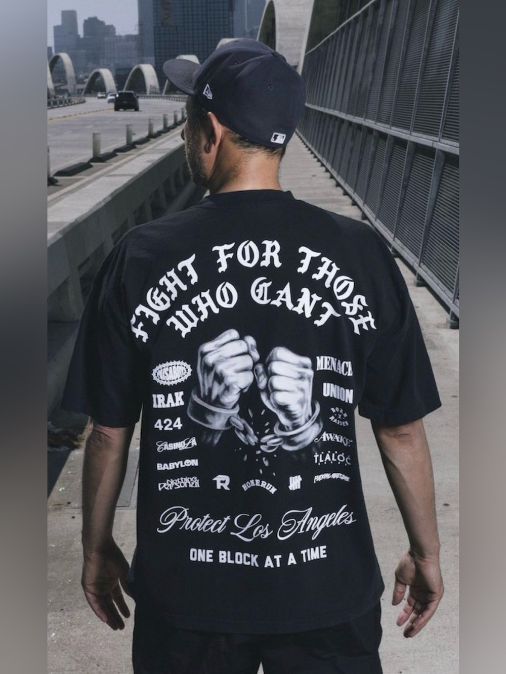 Born X Raised Protect Los Angeles Fight For Those Who Can't One Block T-Shirt
